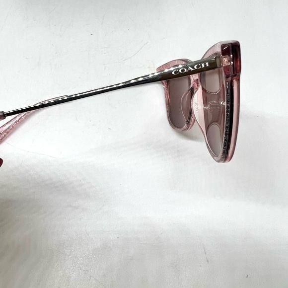 COACH💥NWOT~SOLD💥Transparent Pink Signature C Woman’s Sunglasses - Picture 13 of 14